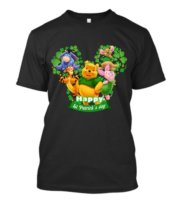 Happy St Patrick's Day Winnie The Pooh And Friends T-Shirt