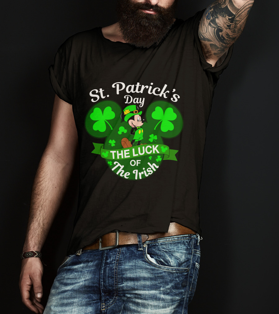 St. Patrick's Day Mickey The Luck Of The Irish T-Shirt