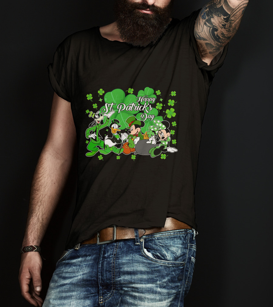 Happy St. Patrick's Day Mickey And Friends T-Shirt