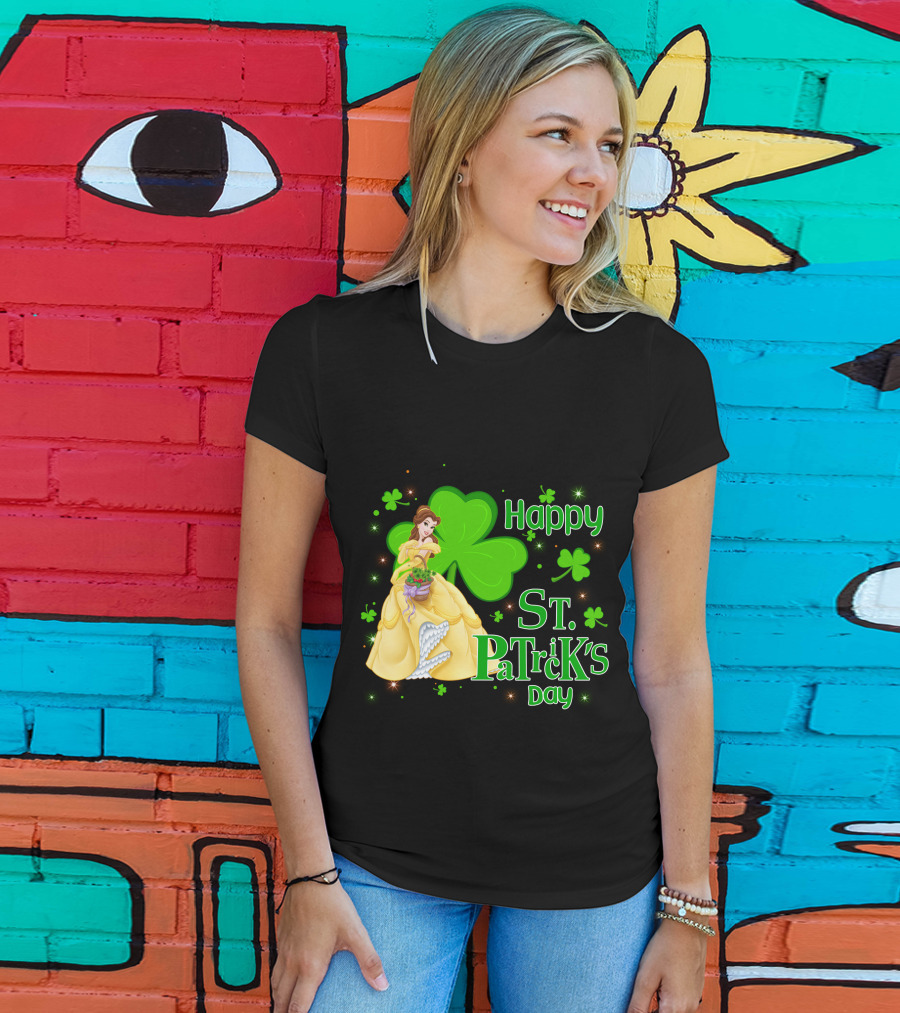 Happy St. Patrick's Day Belle Clover T-Shirt