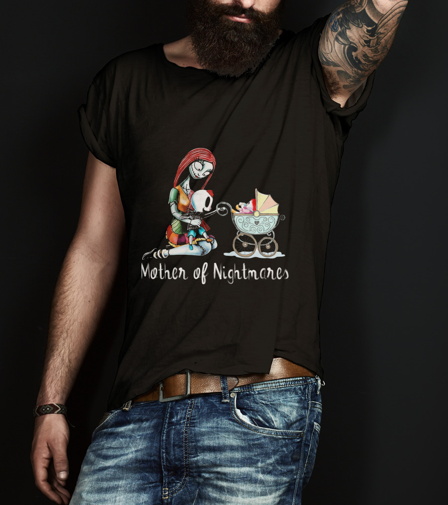 Mother Of Nightmares With One Boy And One Girl In Stroller T-Shirt