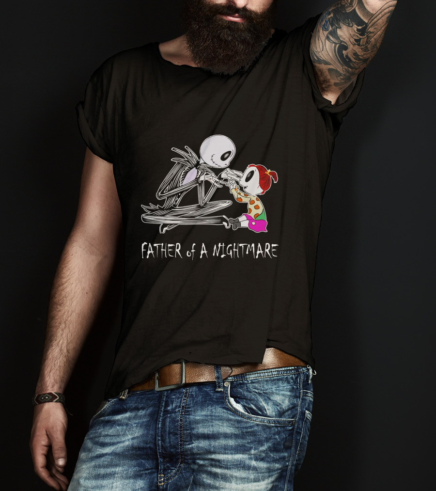 Father Of A Nightmare Skeleton And Child Interaction T-Shirt