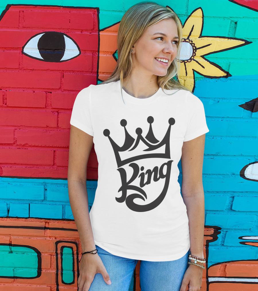 King Crown Iconic Typography T-Shirt