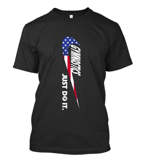 Gymnastics Just Do It American Flag T-Shirt