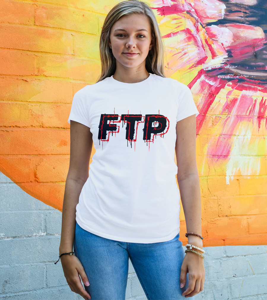FTP Dripping Text T-Shirt