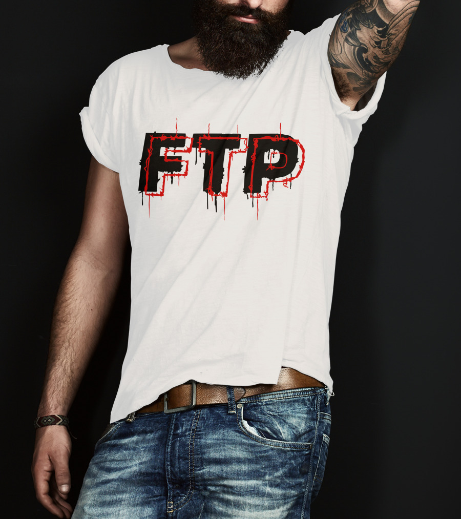 FTP Dripping Text T-Shirt