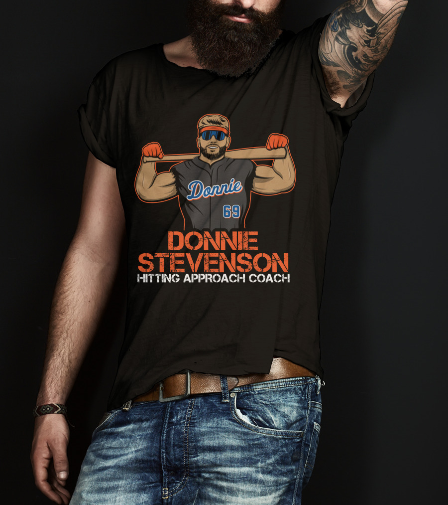Donnie Stevenson Hitting Approach Coach 69 Jersey Player T-Shirt