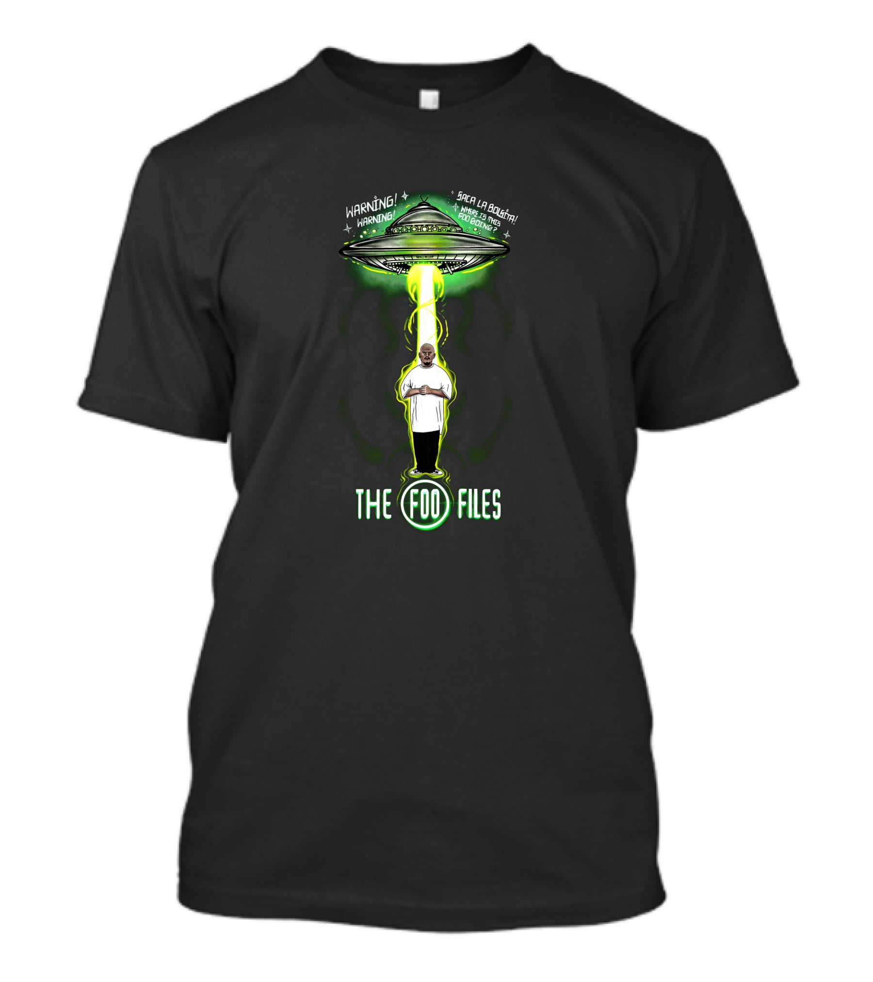 Warning UFO Abduction The Foo Files T-Shirt