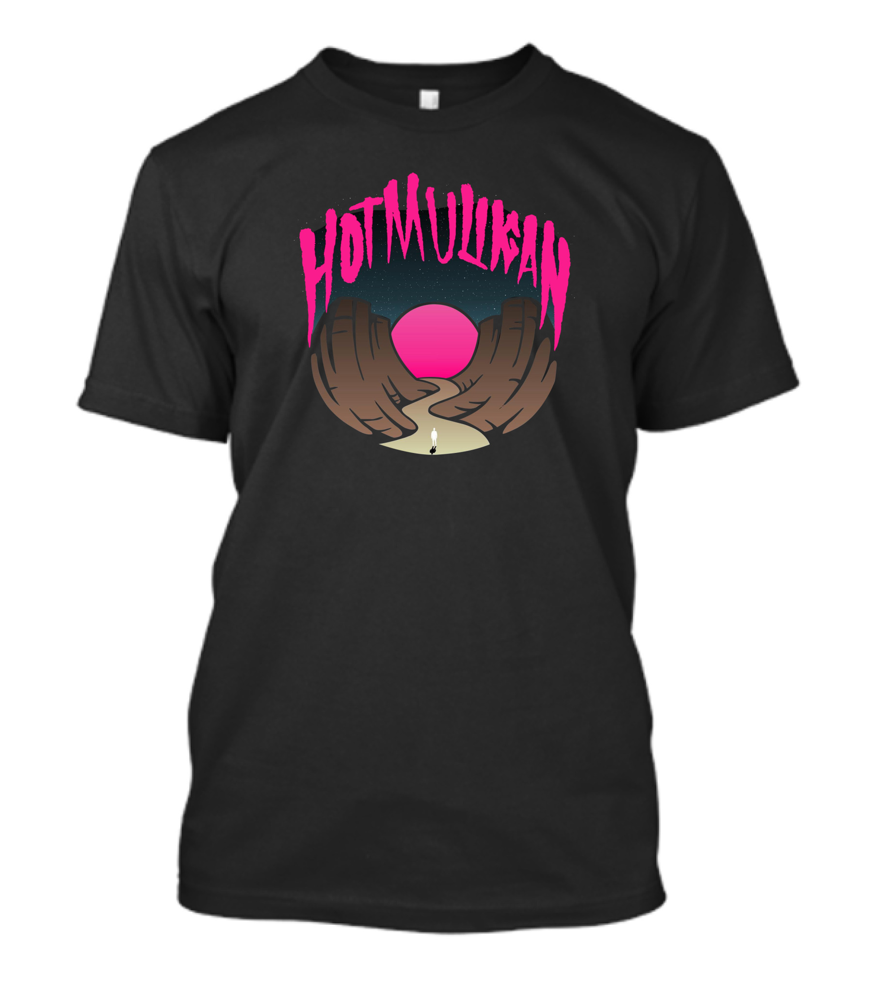 Hot Mulligan Pink Sunset Canyon Pathway T-Shirt