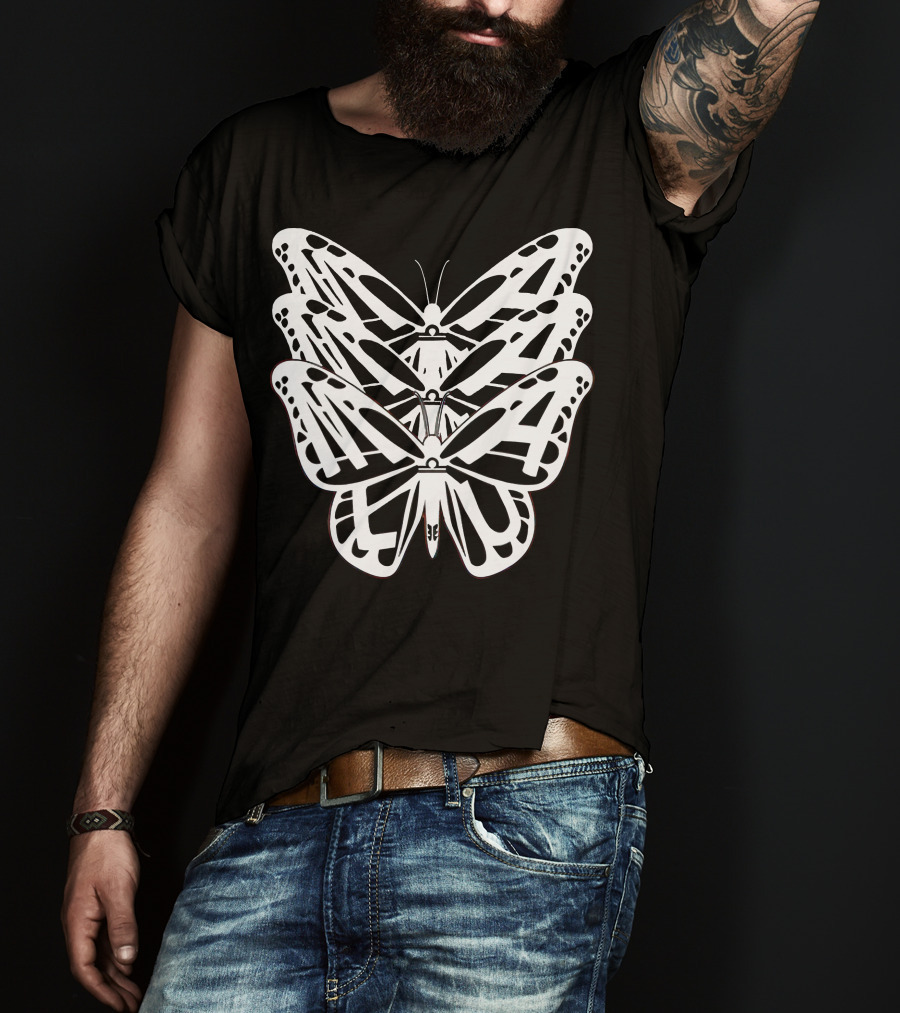 Malu Trevejo Triple Butterfly Merch T-Shirt