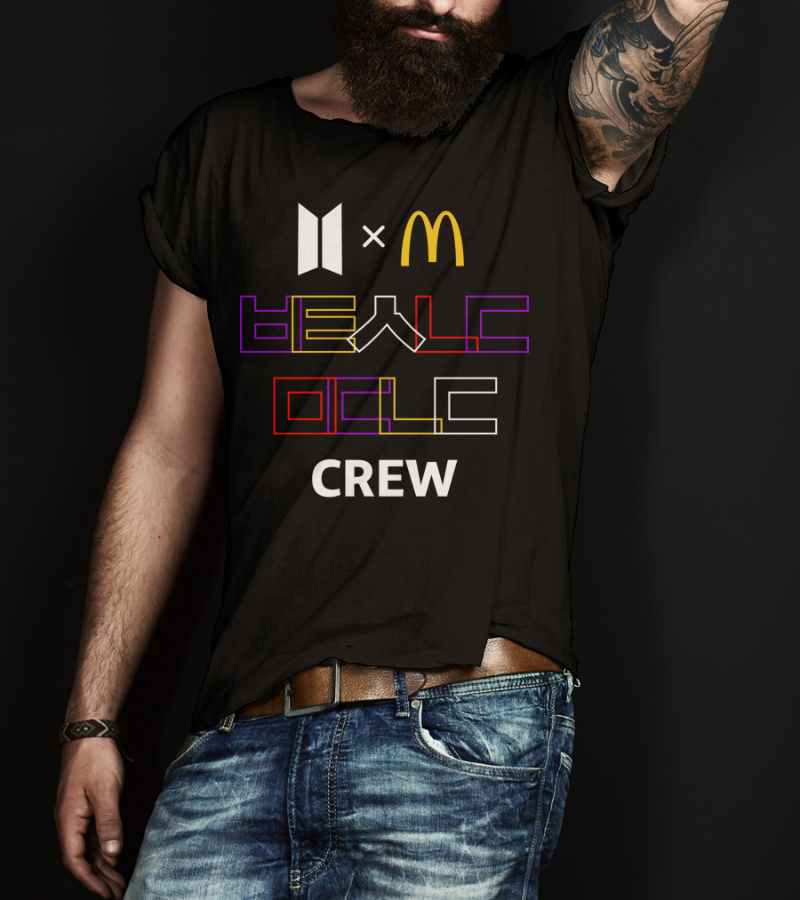 McDonald X BTS Collaboration Be A Music Crew T-Shirt