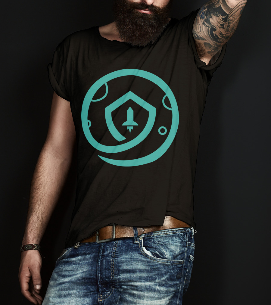 Safemoon Rocket Shield Circular Emblem T-Shirt