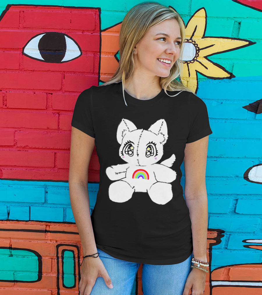 Slayyyter Rainbow Cat Plushie T-Shirt