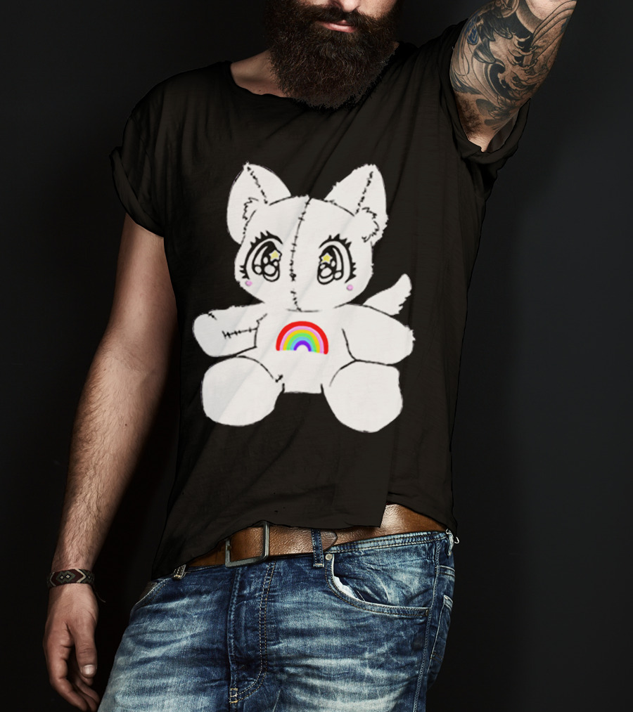 Slayyyter Rainbow Cat Plushie T-Shirt
