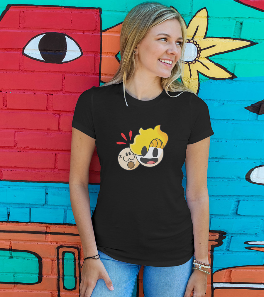 Haminations Animated Faces With Yellow Hair And Expressions T-Shirt