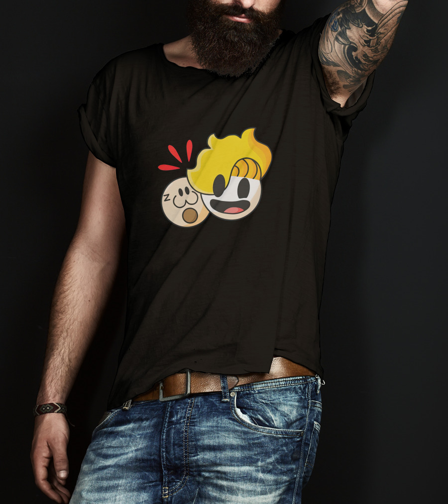 Haminations Animated Faces With Yellow Hair And Expressions T-Shirt