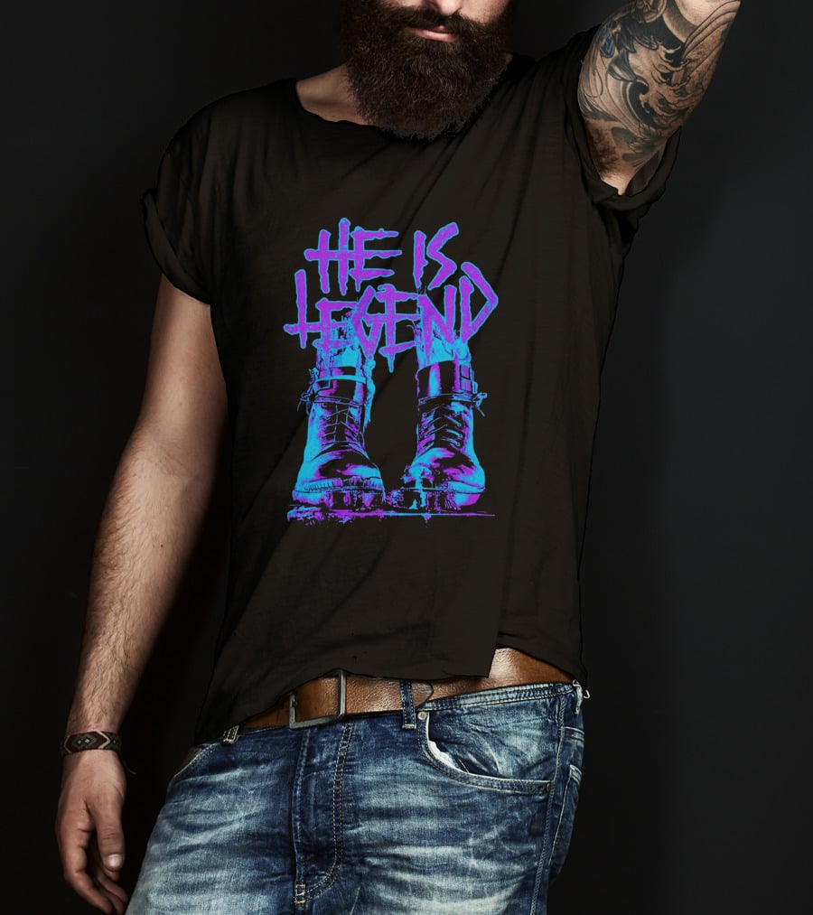 He Is Legend Blue Boots T-Shirt