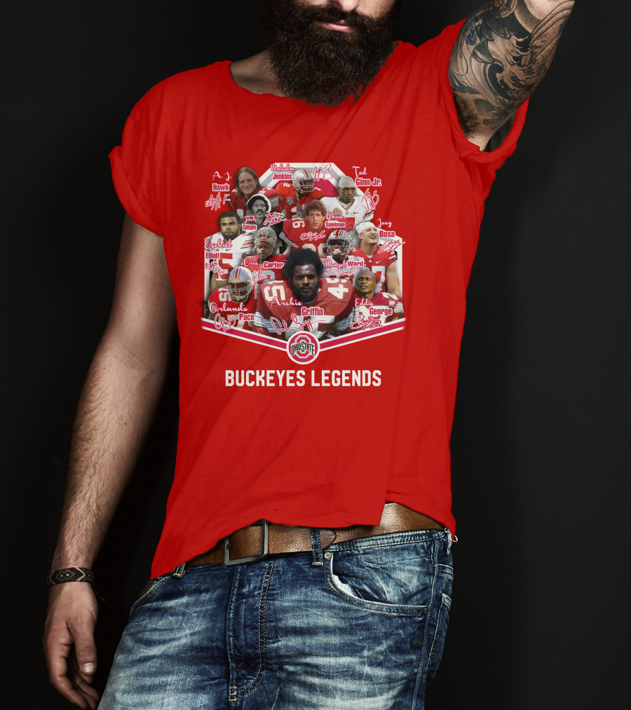 Ohio State Buckeyes OSB Legends Football Stars T-Shirt