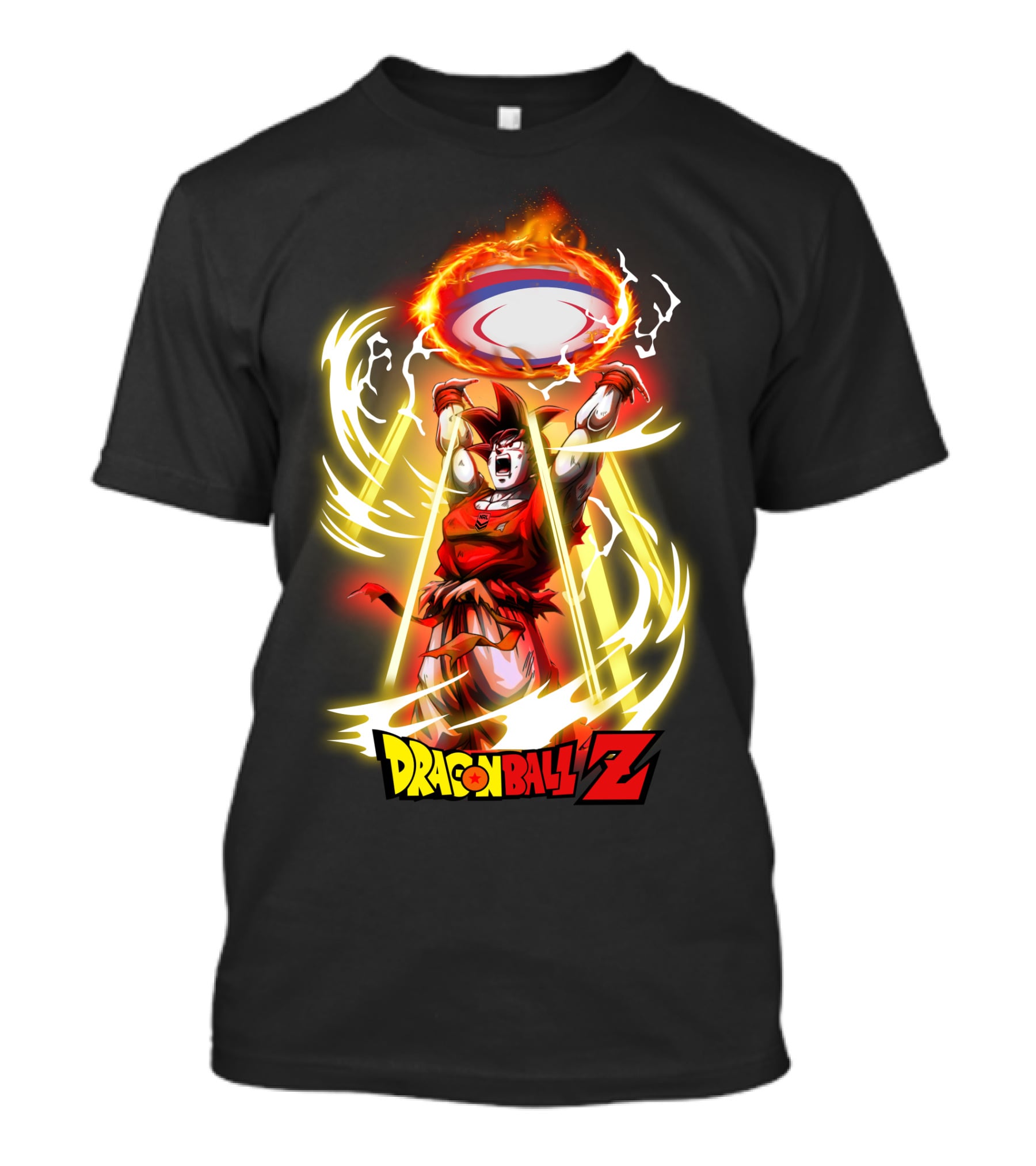Dragon Ball Z Goku Spirit Bomb NRL Fans T-Shirt