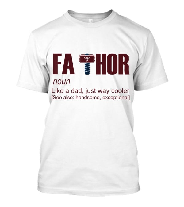 Fathor Father Day Like A Dad Just Way Cooler Hammer T-Shirt