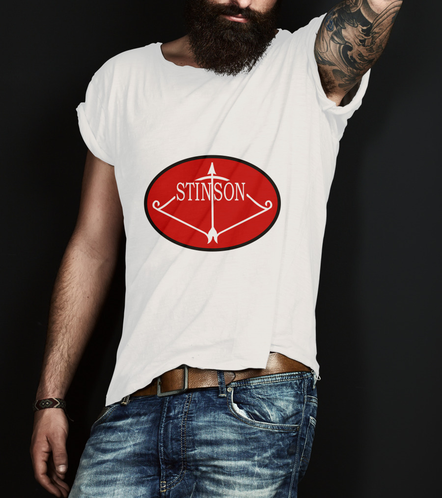 Stinson Aircraft Company Red Oval Emblem T-Shirt