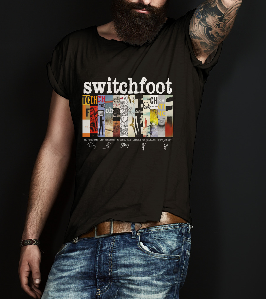 Switchfoot Albums Tim Foreman Jon Foreman Chad Butler Jerome Fontamillas Drew Shirley T-Shirt