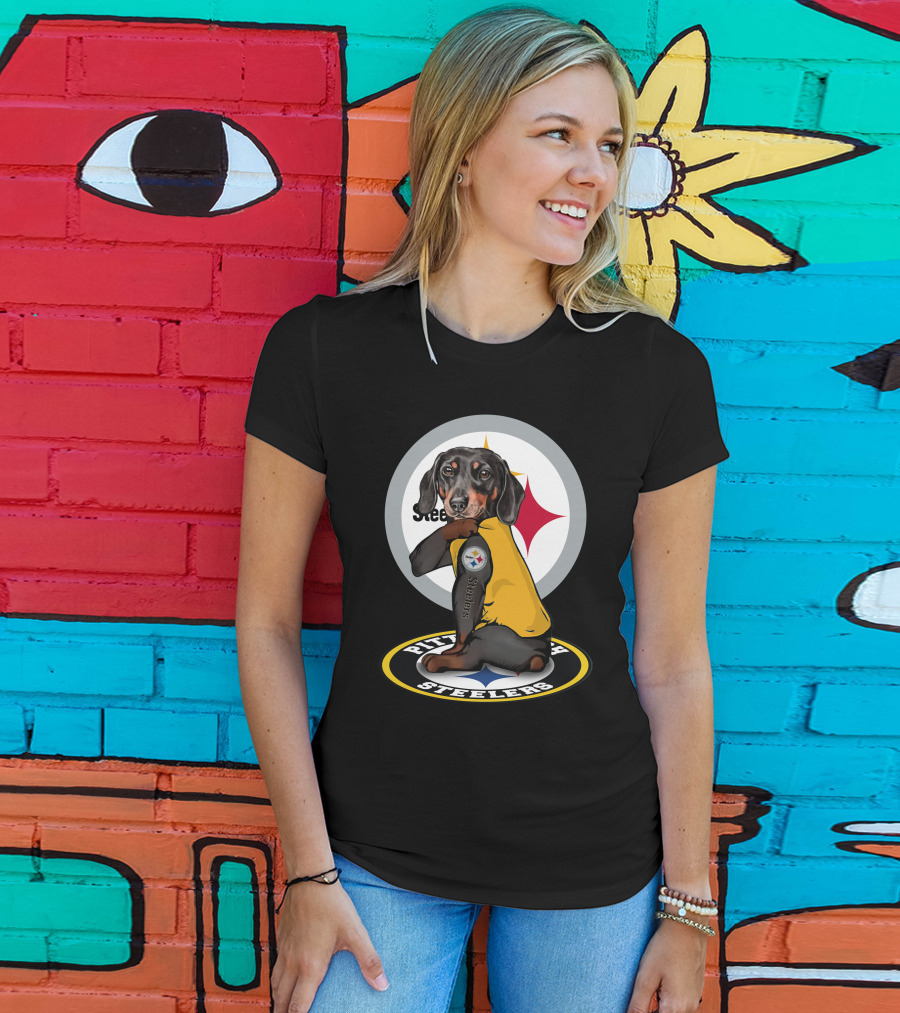 Steelers Dachshunds NFL T-Shirt