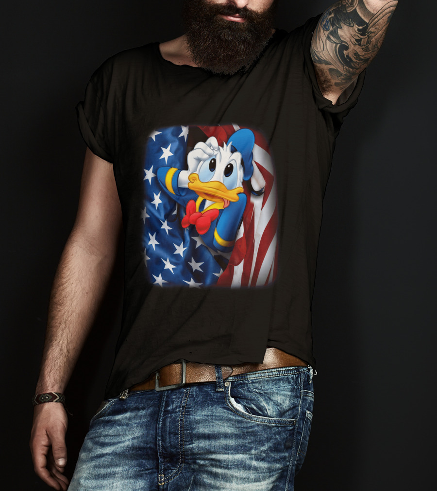 Donald Fourth Of July American Flag T-Shirt