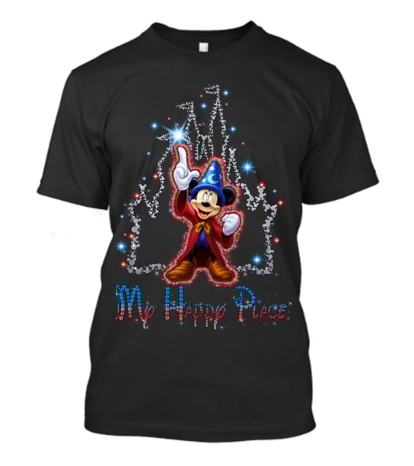 Mickey Fantasia Castle My Happy Place T-Shirt