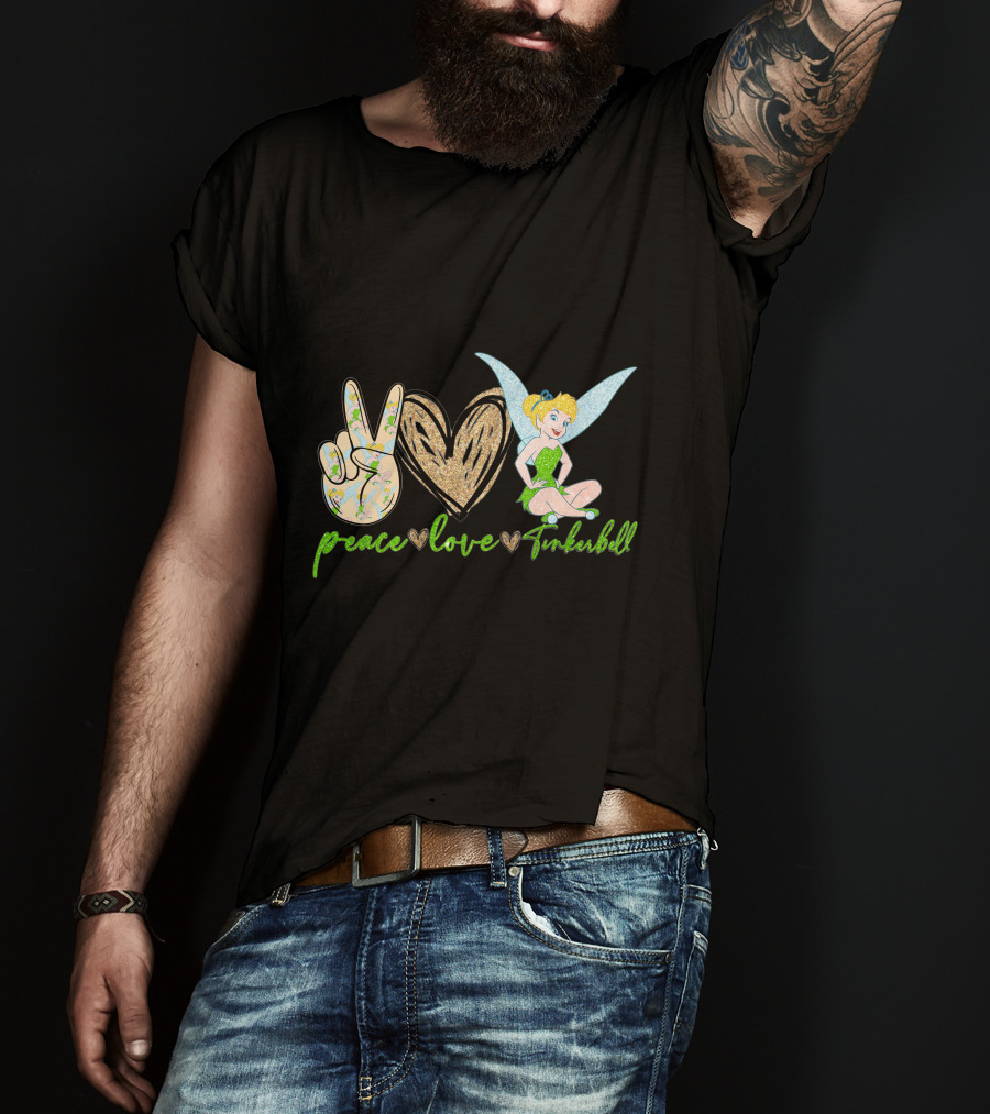 Peace Love Tinkerbell Fairy Magic T-Shirt