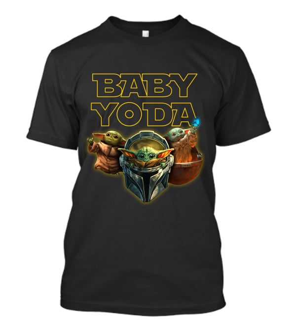BABY YODA Star Wars The Mandalorian Grogu Trio T-Shirt