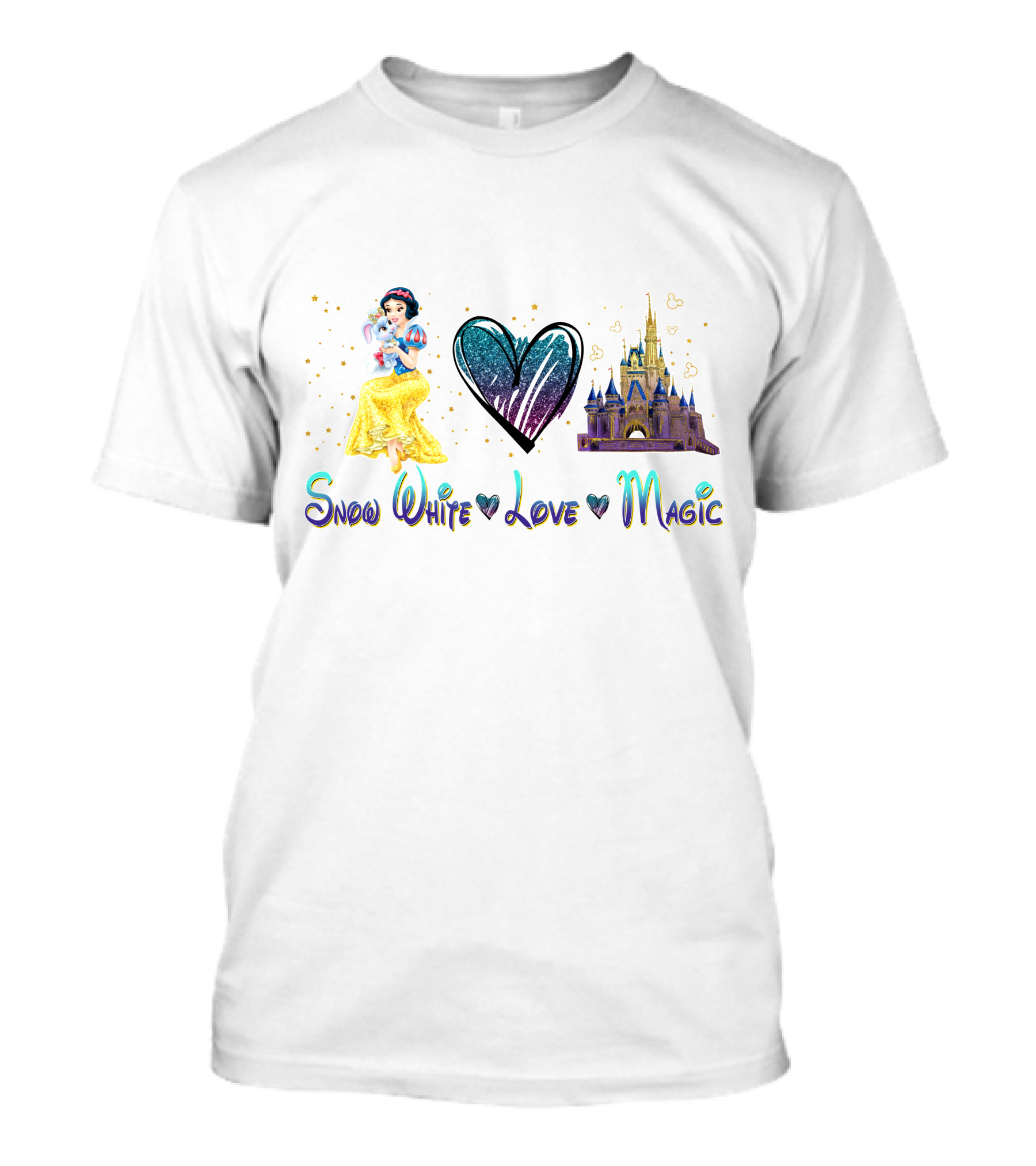 Snow White Love Magic Heart Castle T-Shirt