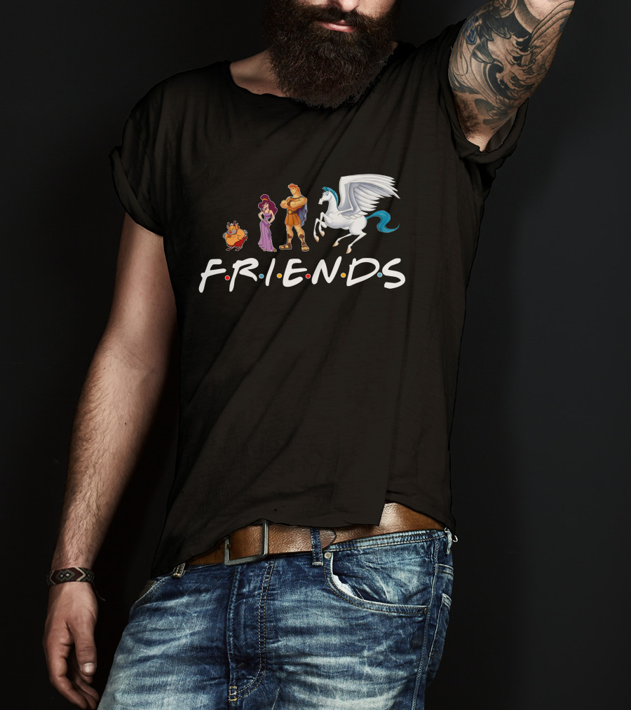 Hercules Friends Pegasus And Megara Characters F.R.I.E.N.D.S T-Shirt