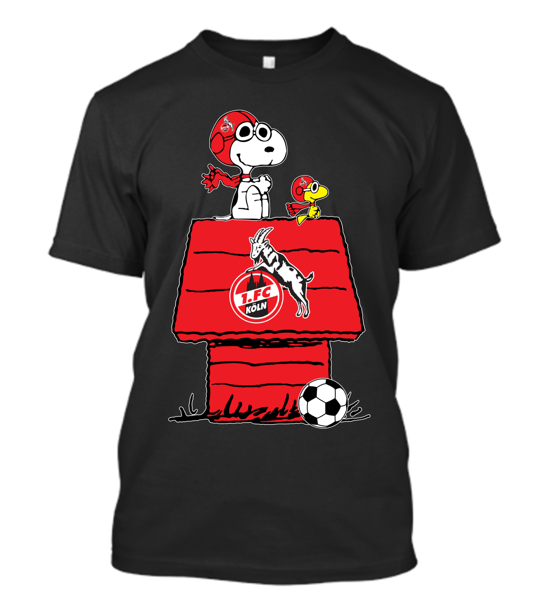 1. FC Köln Snoopy Woodhouse Soccer Scene T-Shirt