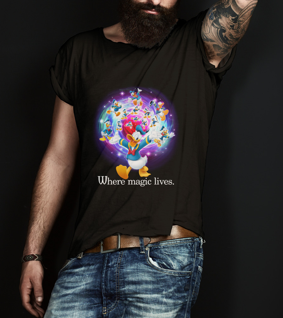 Where Magic Lives Donald Duck Disney Adventure T-Shirt
