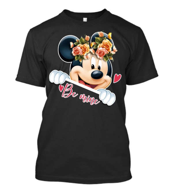 Mickey Be Mine Floral Heart T-Shirt