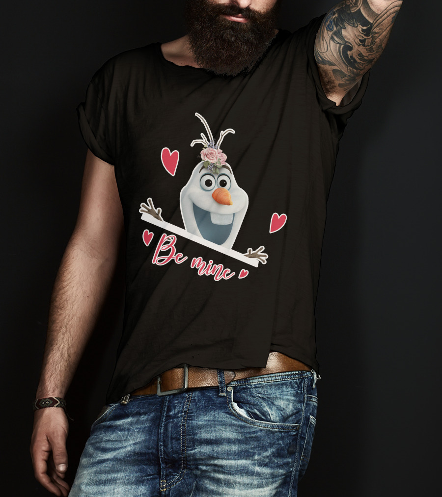 Olaf Be Mine Frozen Valentine's Day Hearts T-Shirt