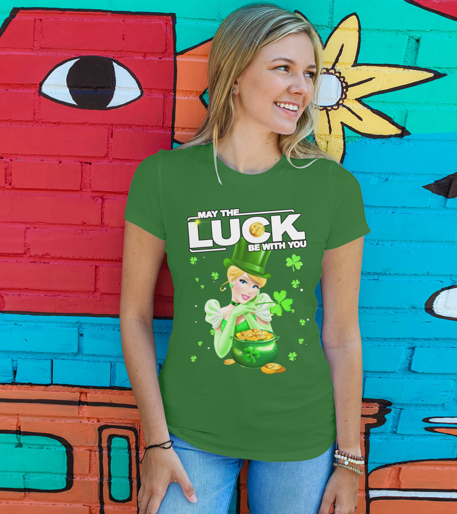 Cinderella May The Luck Be With You St. Patrick's Day T-Shirt