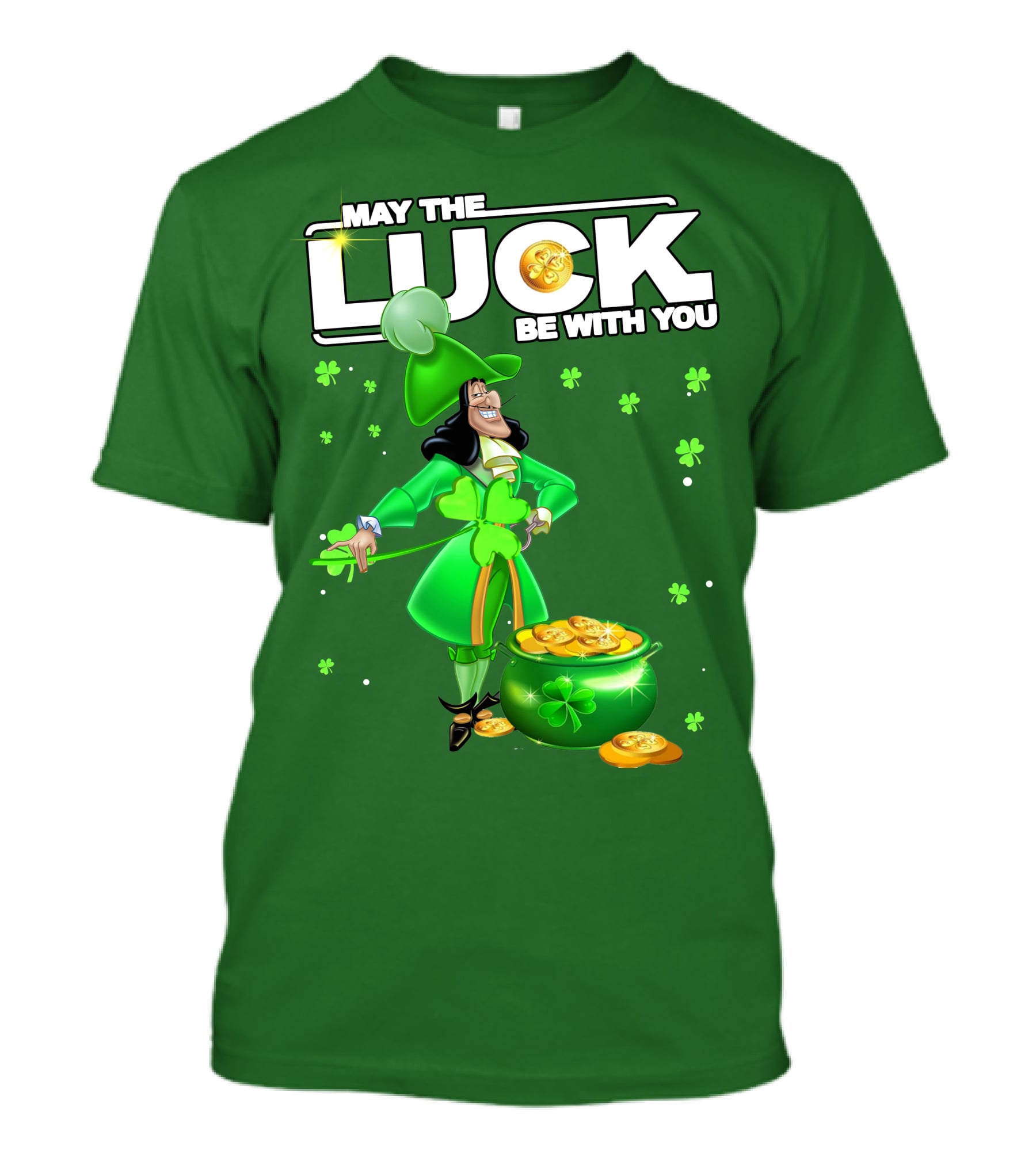May The Luck Be With You St Patrick's Day Hook T-Shirt
