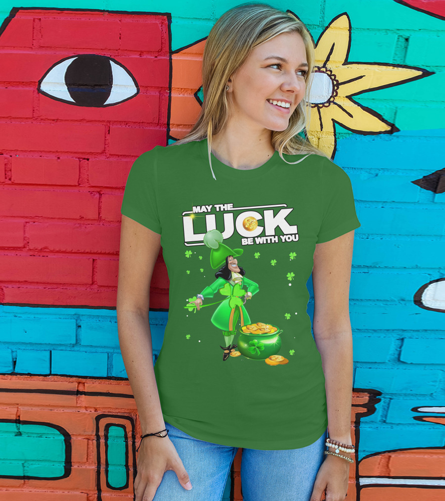 May The Luck Be With You St Patrick's Day Hook T-Shirt