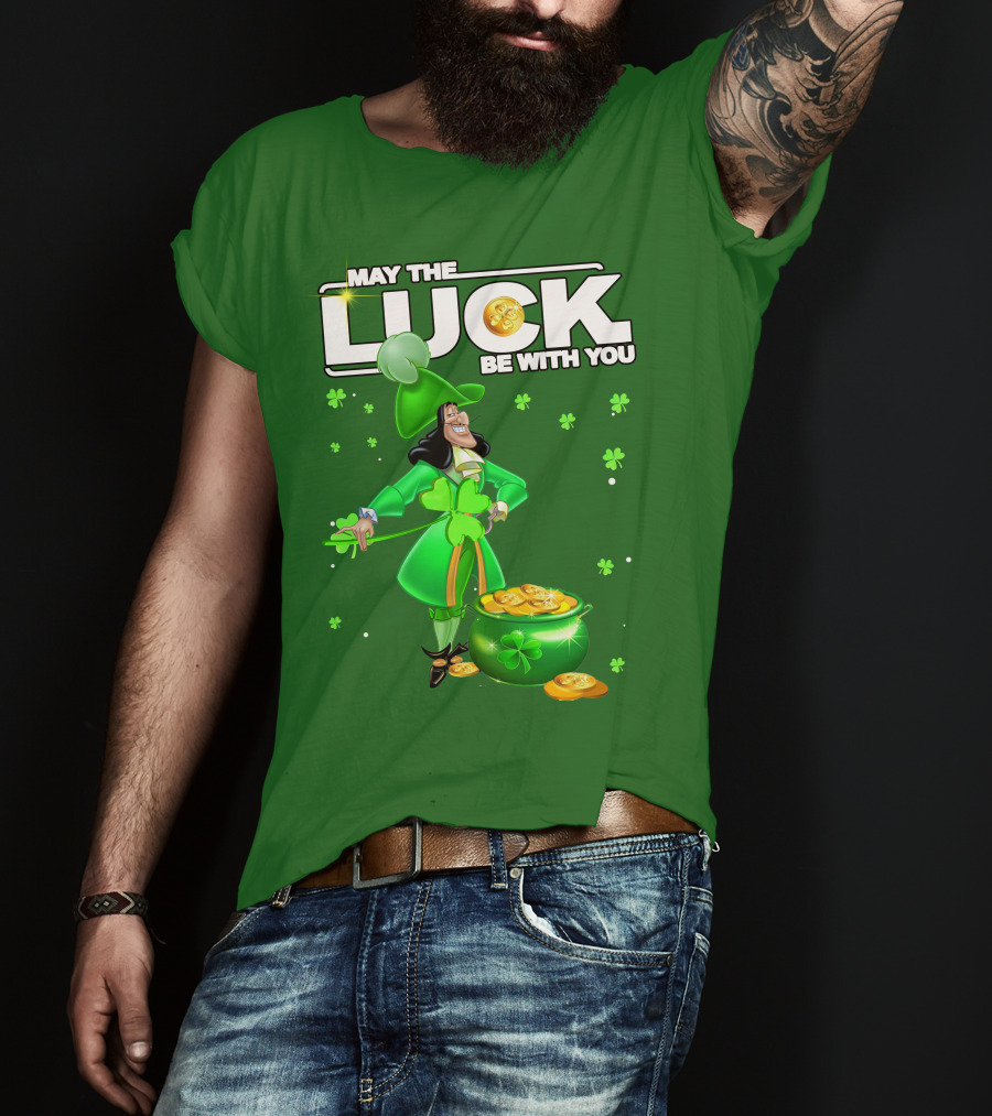 May The Luck Be With You St Patrick's Day Hook T-Shirt