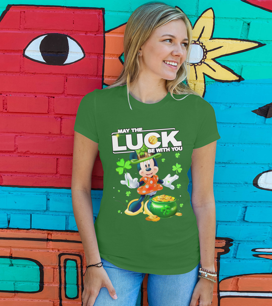Minnie May The Luck Be With You St Patrick's Day T-Shirt