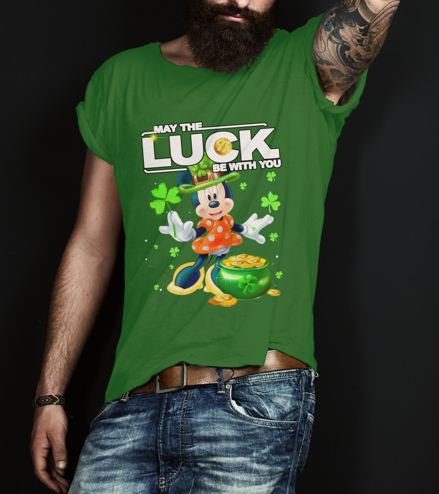 Minnie May The Luck Be With You St Patrick's Day T-Shirt