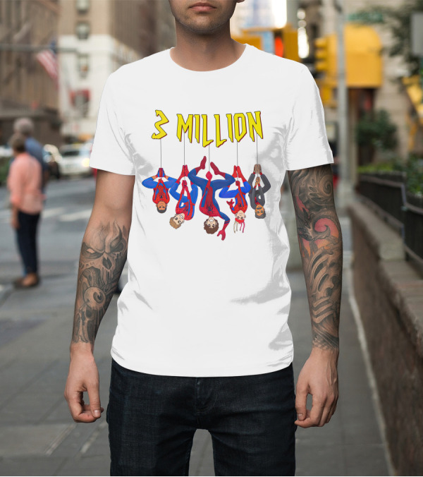 Shirt: 3 Million Subscribers Spider Suit T-Shirt 3 Million Subscribers Spider Suit T-Shirt