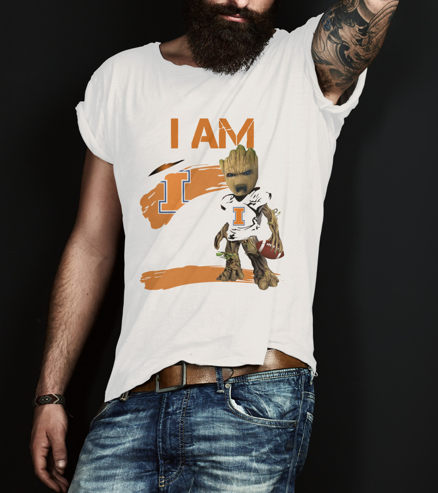 I Am Illinois Football Groot T-Shirt