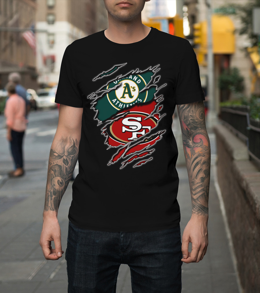 Oakland Athletics San Francisco 49ers Split T-Shirt