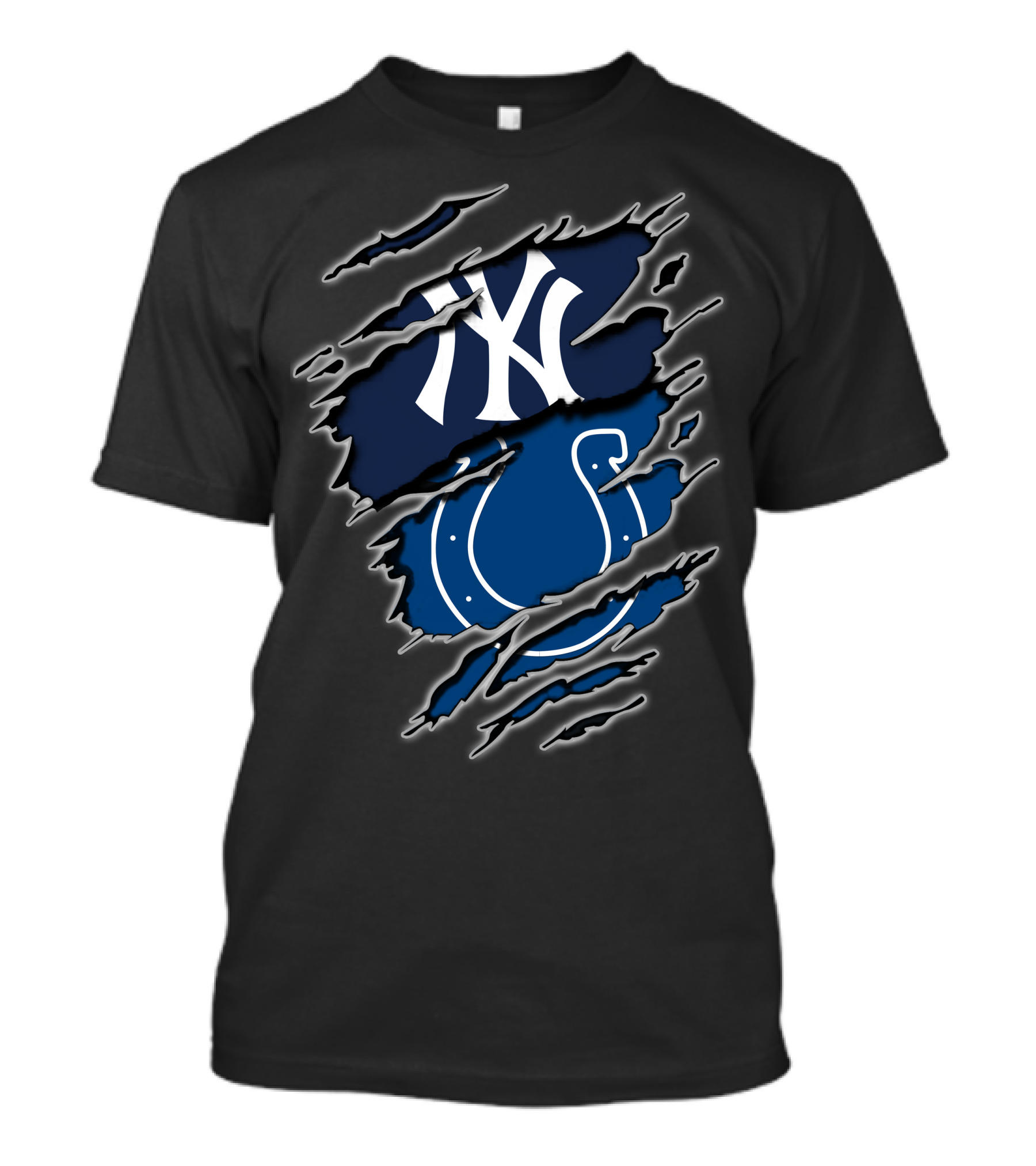 Yankees Colts Torn T-Shirt