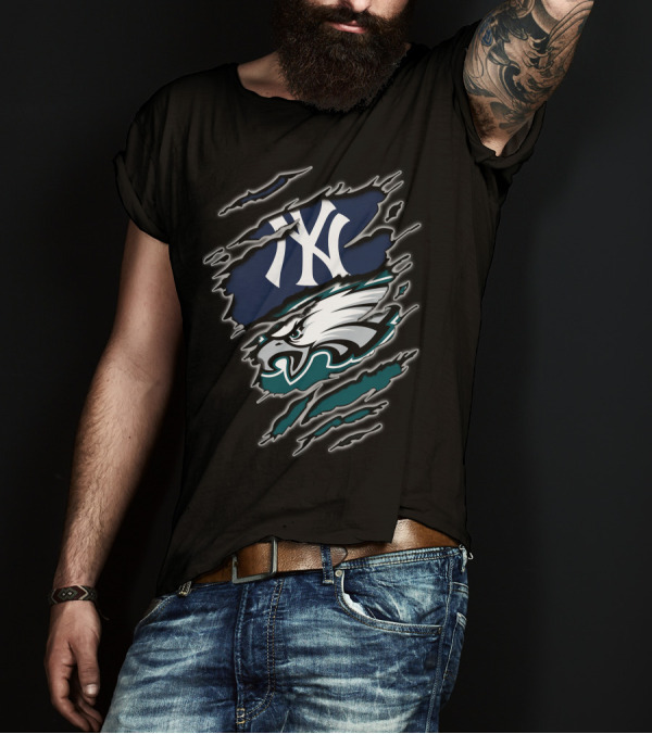 Yankees Eagles Crossover Fan Gear T-Shirt