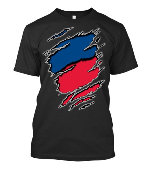 Chief Roya Blue Red Tear Marks T-Shirt