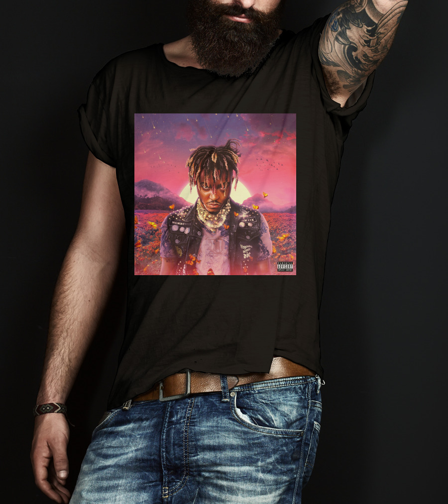 Juice Wrld Legends Never Die Album Cover Parental Advisory T-Shirt